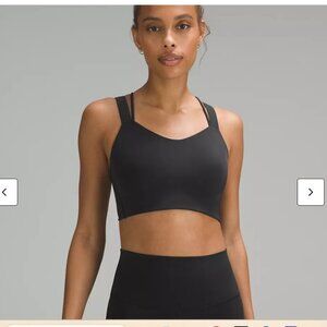 Lululemon Like a Cloud Longline Bra Light Support, D/DD Cup Size 8 Black